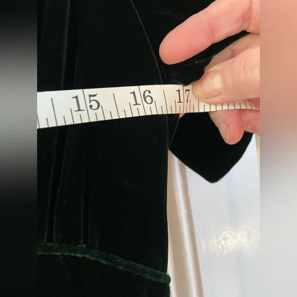 Hunter Green J. Peterman Velvet Dress - Picture 8 of 8